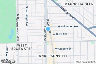 Map image of the property - 1553 W Hollywood Ave