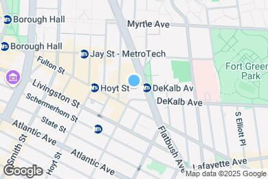 Map image of the property - 9 DeKalb Ave