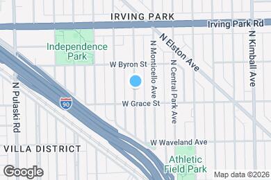 Map image of the property - 3821 N Lawndale Ave
