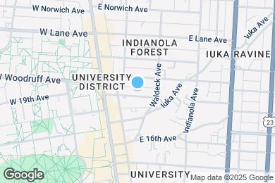 Map image of the property - 70 E 18th Ave