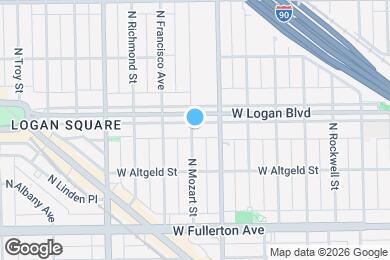 Map image of the property - 2825 W Logan Blvd