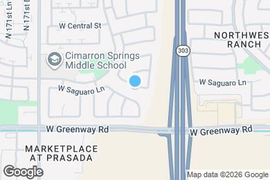 Map image of the property - 16823 W Ocotillo St
