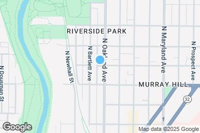 Map image of the property - 2545 N Oakland Ave