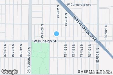 Map image of the property - 3113 N 40th St
