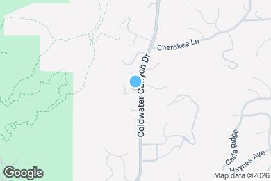 Map image of the property - 2001 Coldwater Canyon Dr