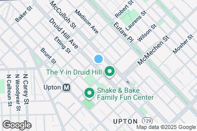Map image of the property - 1729 Druid Hill Ave