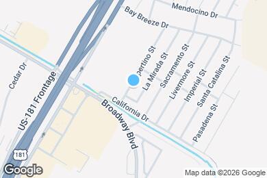 Map image of the property - 1013 Cupertino St