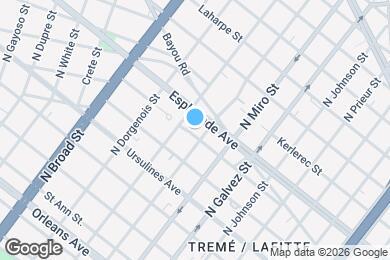 Map image of the property - 2326 Esplanade Ave