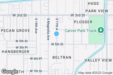 Map image of the property - 436 S 17th Ave