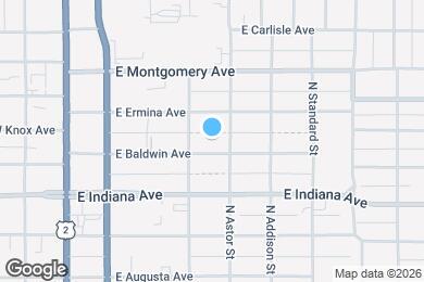 Map image of the property - 319 E Baldwin Ave