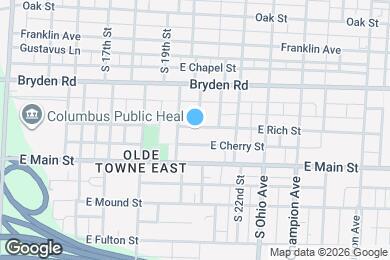 Map image of the property - 963 E Rich St