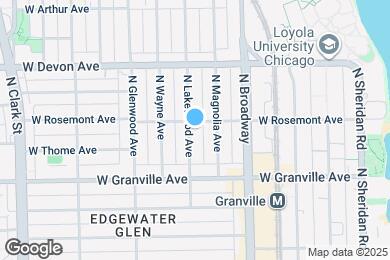 Map image of the property - 6253 N Lakewood Ave