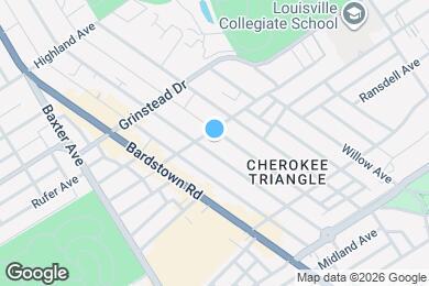 Map image of the property - 1213 Cherokee Rd