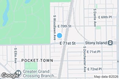 Map image of the property - 7042 S Kimbark Ave