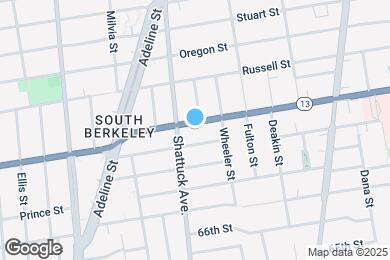 Map image of the property - 2114 Ashby Ave