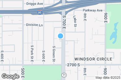 Map image of the property - 2540 S 700 E