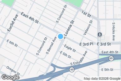 Map image of the property - 419 S Lorena St