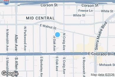 Map image of the property - 102 N Oak Ave