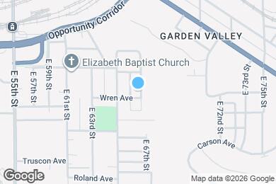 Map image of the property - 2972 E 67th St