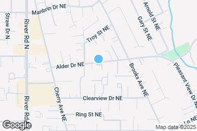 Map image of the property - 1212 Alder Dr NE