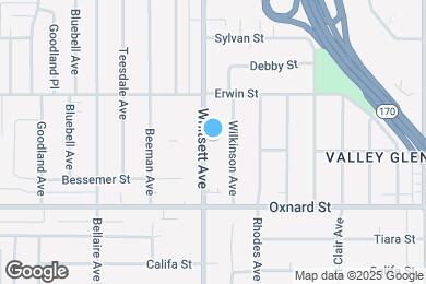 Map image of the property - 6114 Whitsett Ave