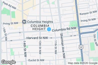 Map image of the property - 1126 Columbia Rd NW