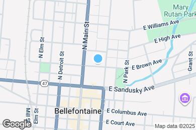 Map image of the property - 121 E Brown Ave