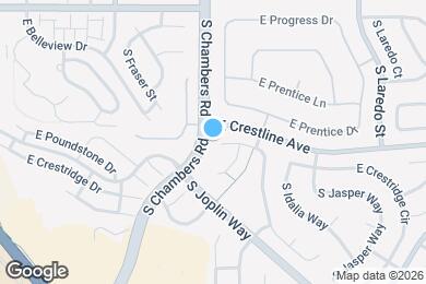 Map image of the property - 15407 E Crestline Pl
