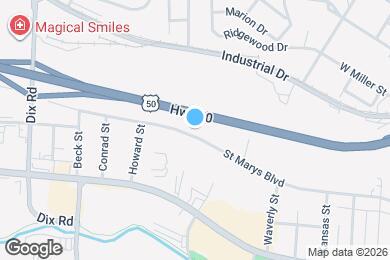 Map image of the property - 1602 Saint Marys Blvd