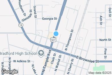 Map image of the property - 830 N Temple Ave