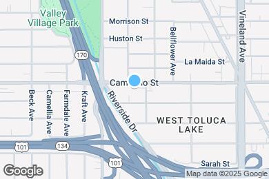 Map image of the property - 11310 Camarillo St