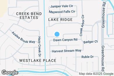 Map image of the property - 19526 Dawn Canyon Rd