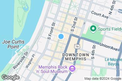 Map image of the property - Downtown Memphis Flats