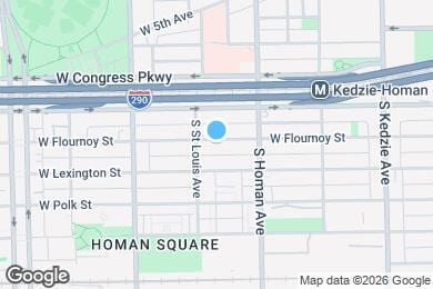 Map image of the property - 3443 W Flournoy St