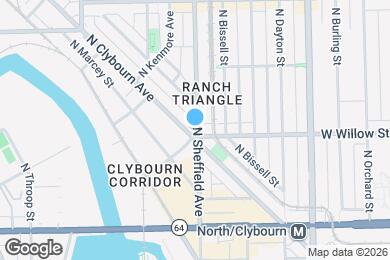 Map image of the property - 1804 N Sheffield Ave