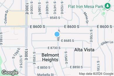 Map image of the property - 8668 S 1500 E