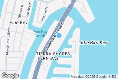 Map image of the property - 443 Pinellas Bayway S