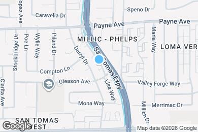 Map image of the property - 1407 San Tomas Aquino Pkwy