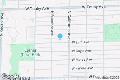 Map image of the property - 2828 W Lunt Ave
