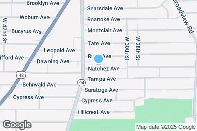Map image of the property - 3304 Natchez Ave