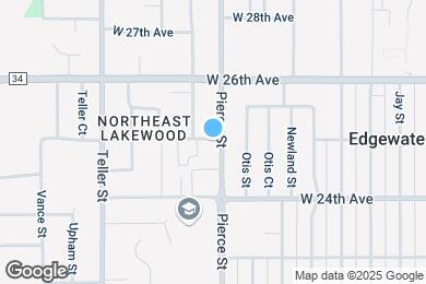 Map image of the property - 2499 1/2 Pierce Street