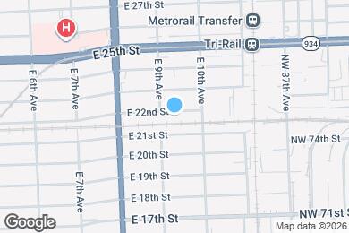 Map image of the property - 934 E 22nd St