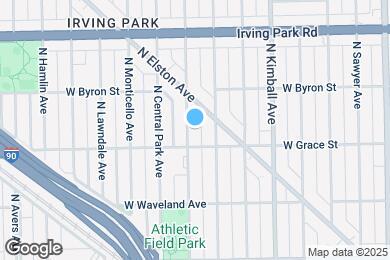 Map image of the property - 3817 N Drake Ave