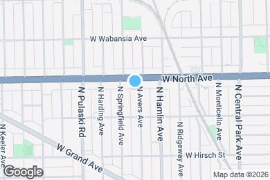 Map image of the property - 1542 N Avers Ave