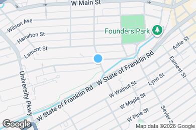 Map image of the property - 301 Highland Ave