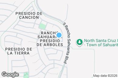 Map image of the property - 447 E Camino Limon Verde