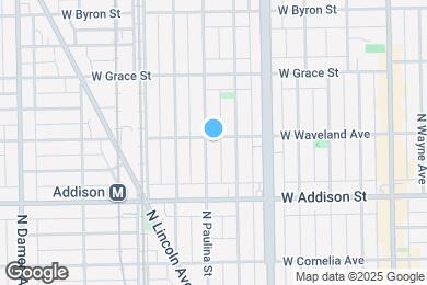 Map image of the property - 1653 W Waveland Ave