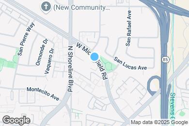 Map image of the property - 905 W Middlefield Rd