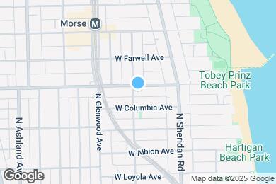Map image of the property - 1263 W Pratt Blvd