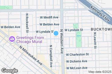 Map image of the property - 2420 W Palmer St